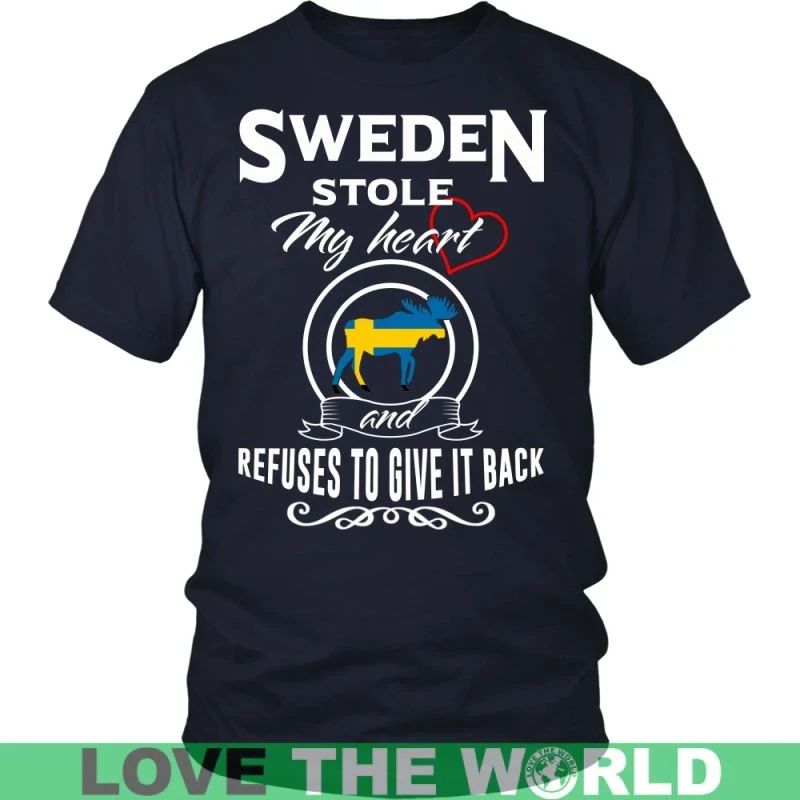 Sweden Stole My Heart T Shirt RLT7 - Wonder Print Shop