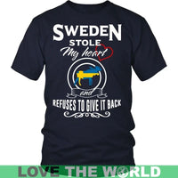 Sweden Stole My Heart T Shirt RLT7 - Wonder Print Shop