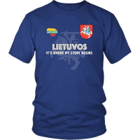Lithuania T Shirt Lietuvos T Shirt RLT6 - Wonder Print Shop