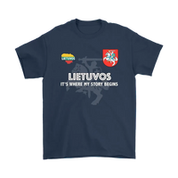 Lithuania T Shirt Lietuvos T Shirt RLT6 - Wonder Print Shop