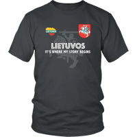 Lithuania T Shirt Lietuvos T Shirt RLT6 - Wonder Print Shop