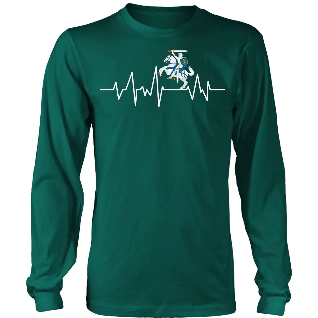 Lithuania T Shirt Vytis In My Heartbeat RLT6 - Wonder Print Shop