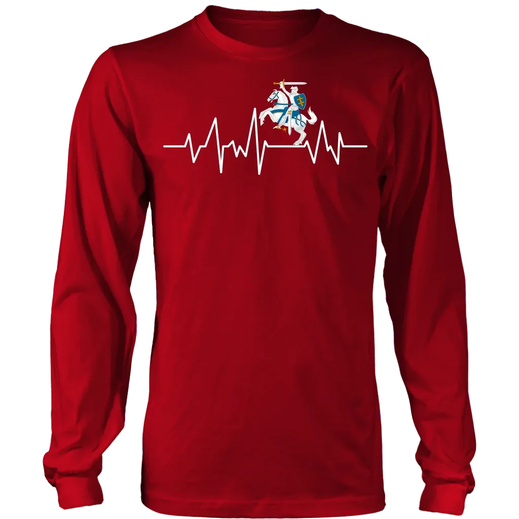 Lithuania T Shirt Vytis In My Heartbeat RLT6 - Wonder Print Shop