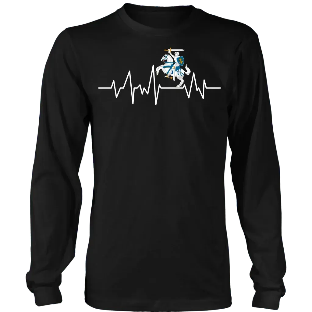 Lithuania T Shirt Vytis In My Heartbeat RLT6 - Wonder Print Shop