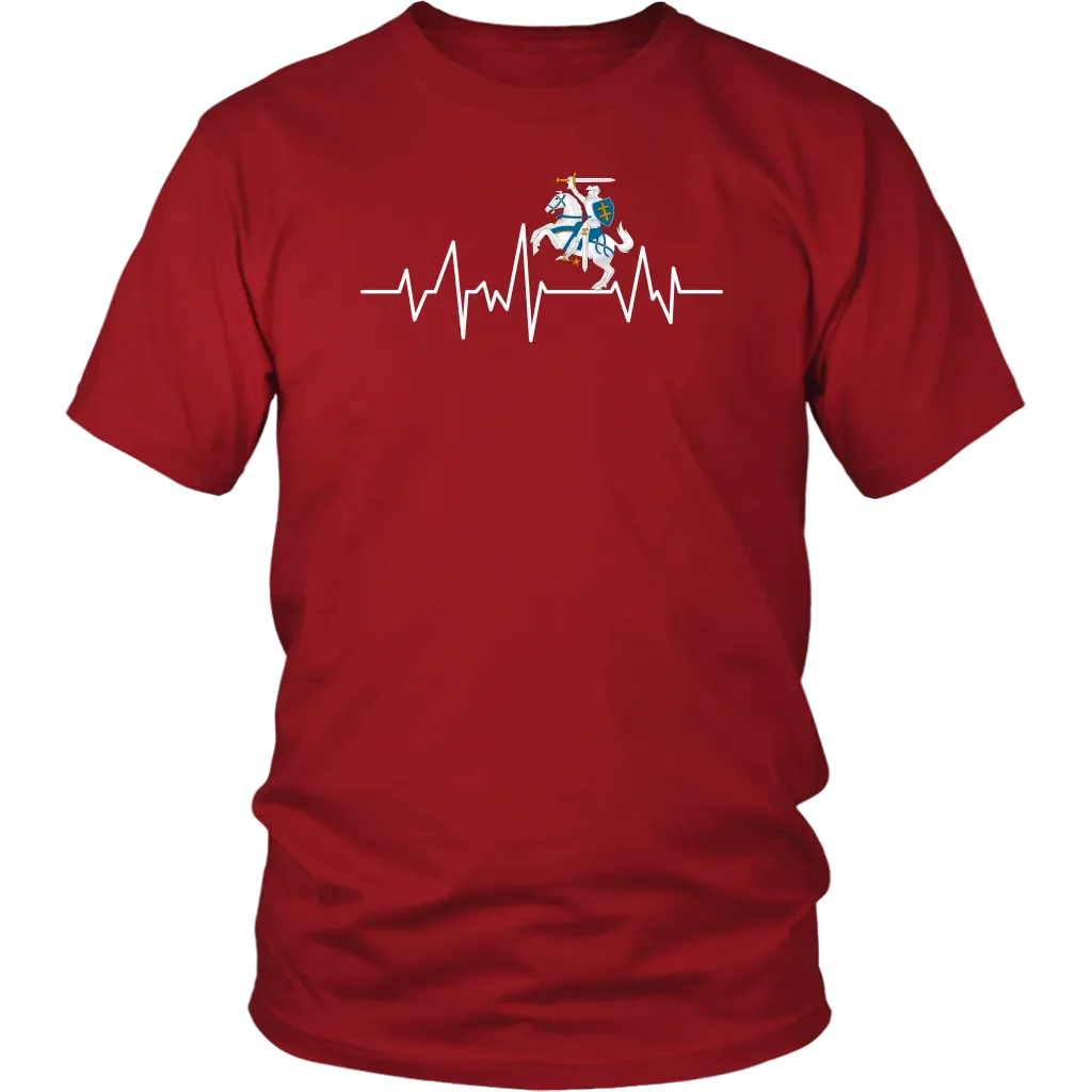 Lithuania T Shirt Vytis In My Heartbeat RLT6 - Wonder Print Shop
