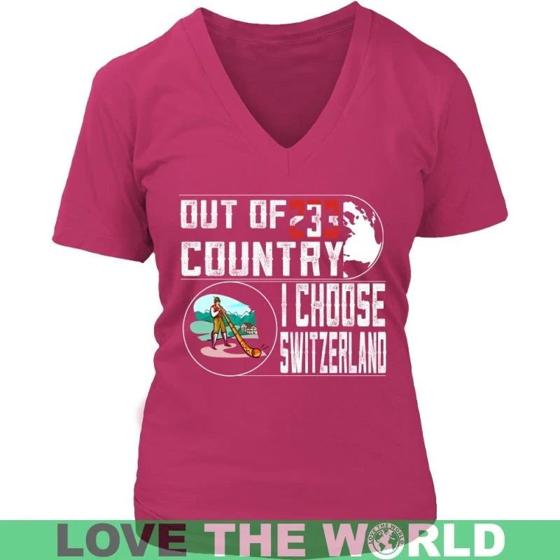 I Choose Switzerland T Shirts RLT13 - Wonder Print Shop