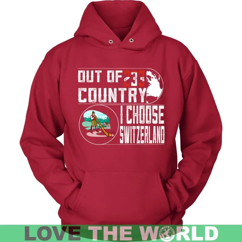 I Choose Switzerland T Shirts RLT13 - Wonder Print Shop