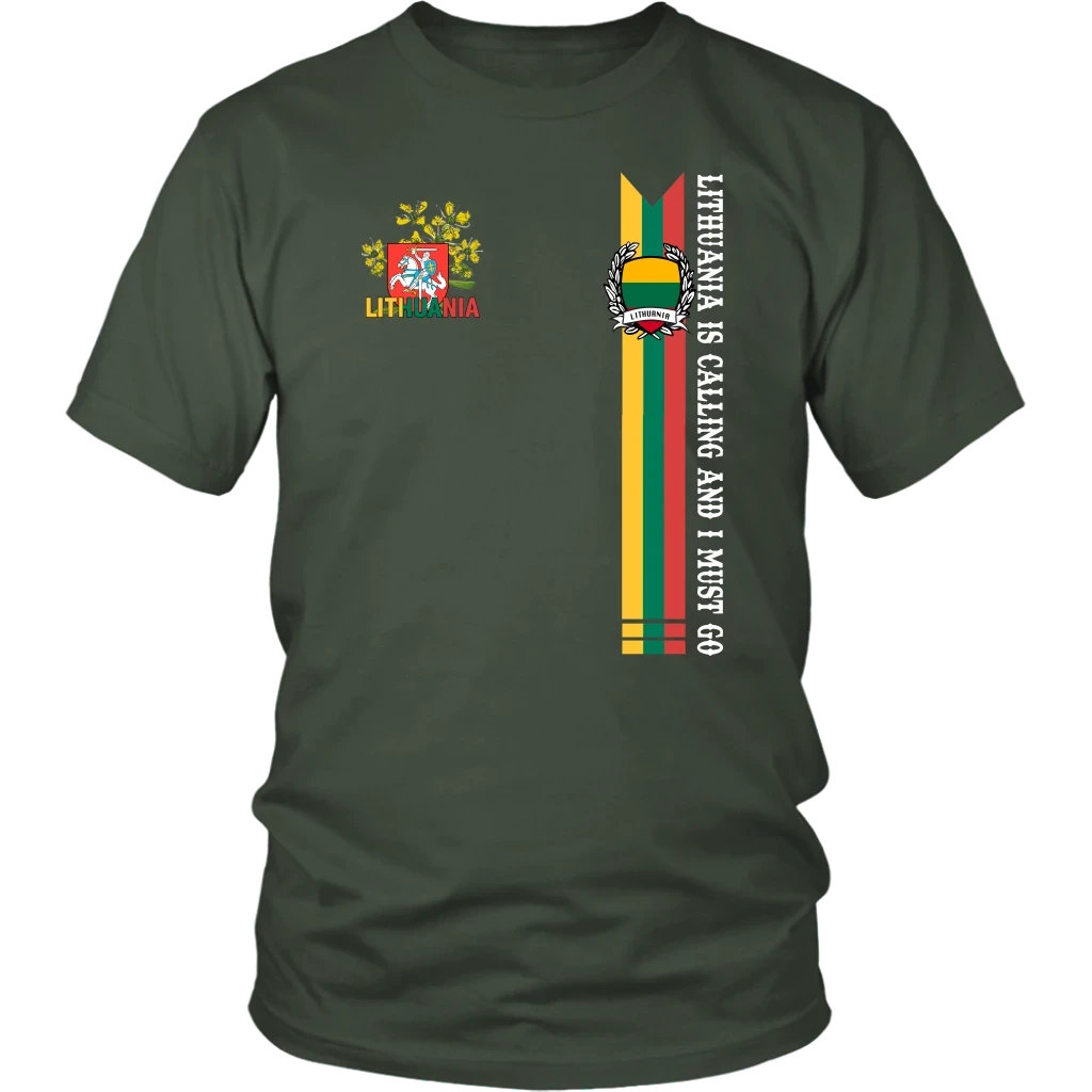 Lithuania shirt Lithuania is calling and I must go RLT6 - Wonder Print Shop