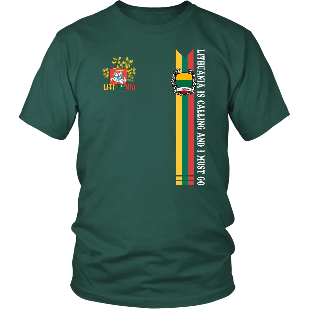Lithuania shirt Lithuania is calling and I must go RLT6 - Wonder Print Shop
