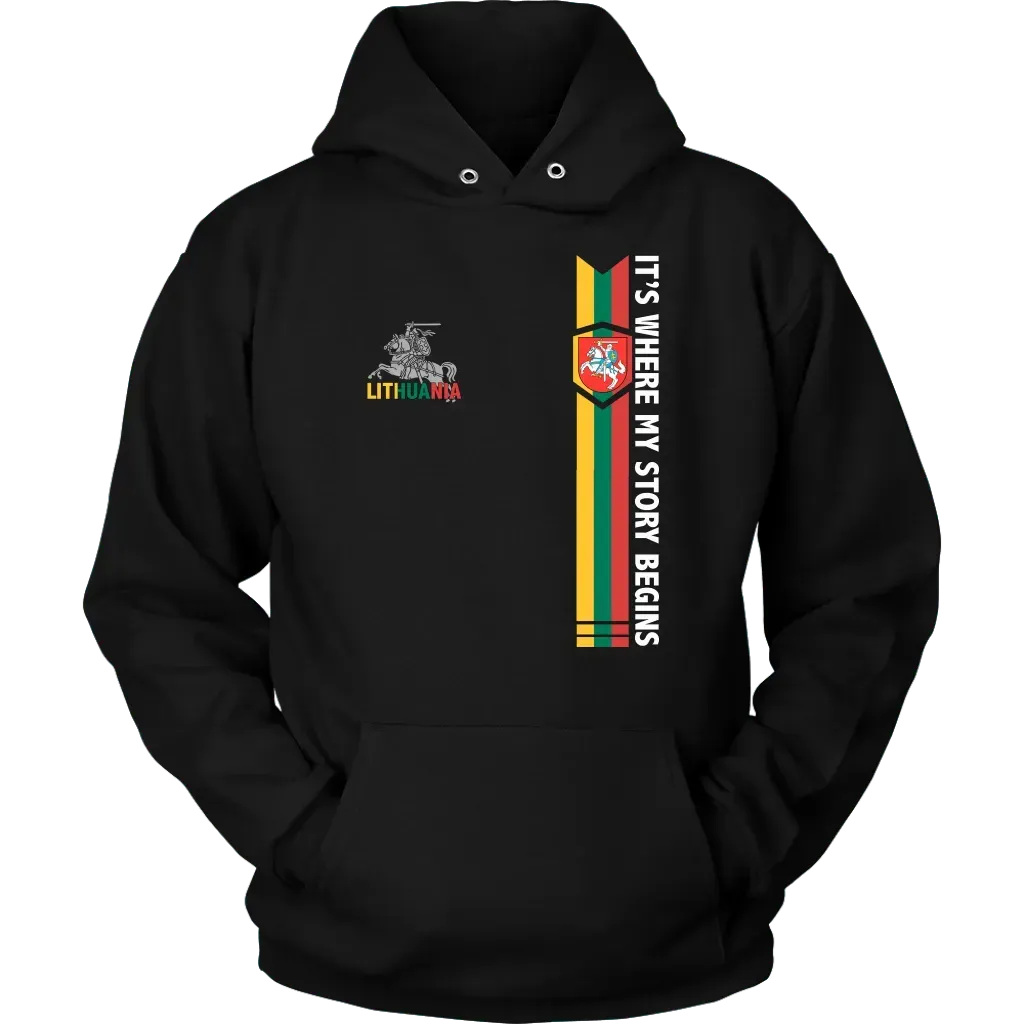 Lithuania Hoodie It's Where My Story Begins RLT6 - Wonder Print Shop