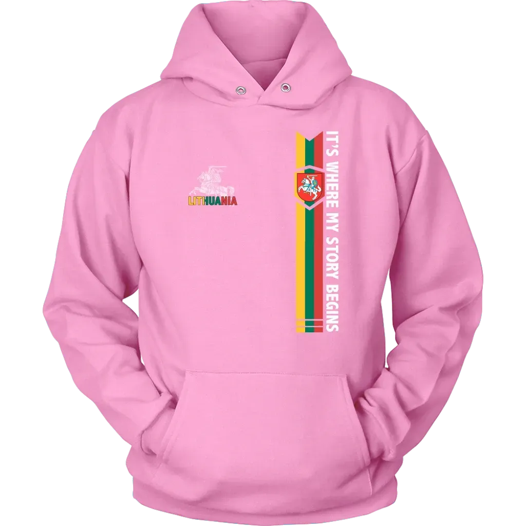 Lithuania Hoodie It's Where My Story Begins RLT6 - Wonder Print Shop