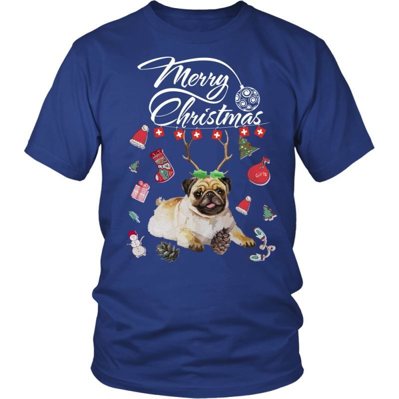 Switzerland Pug Christmas RLT13 - Wonder Print Shop