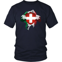 Switzerland Superhero T Shirt RLT13 - Wonder Print Shop