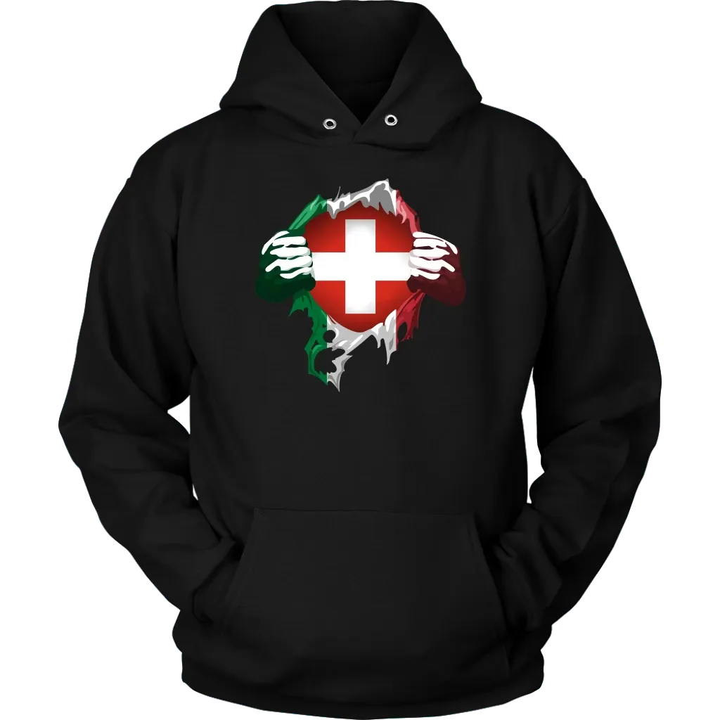 Switzerland Superhero T Shirt RLT13 - Wonder Print Shop