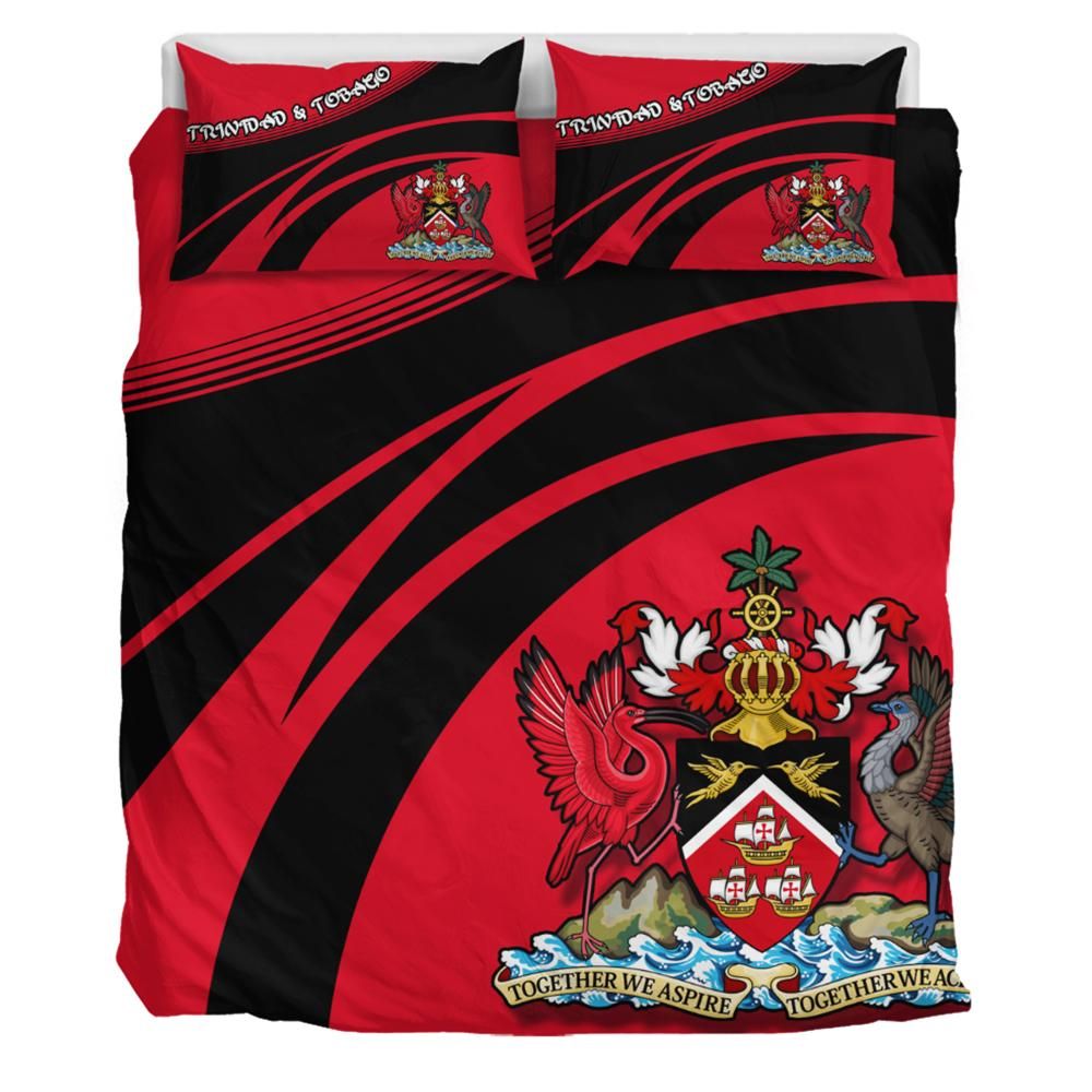 Trinidad and Tobago Coat Of Arms Bedding Set Cricket RLT6 - Wonder Print Shop