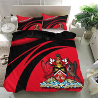 Trinidad and Tobago Coat Of Arms Bedding Set Cricket RLT6 - Wonder Print Shop
