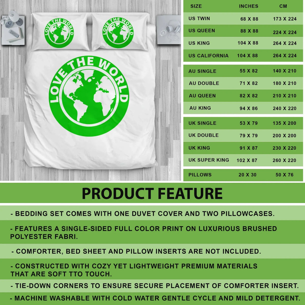 Switzerland Poster Bedding Set RLT13 - Wonder Print Shop