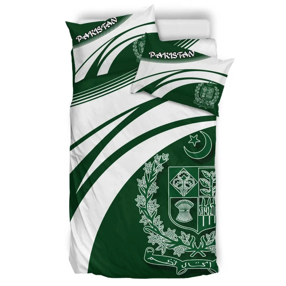 Pakistan Coat Of Arms Bedding Set Cricket RLT13 - Wonder Print Shop