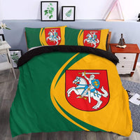 Lithuania Flag Coat Of Arms Bedding Set Circle1 RLT6 - Wonder Print Shop
