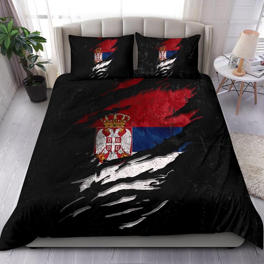 Serbia In Me Bedding Set Special Grunge Style RLT7 - Wonder Print Shop