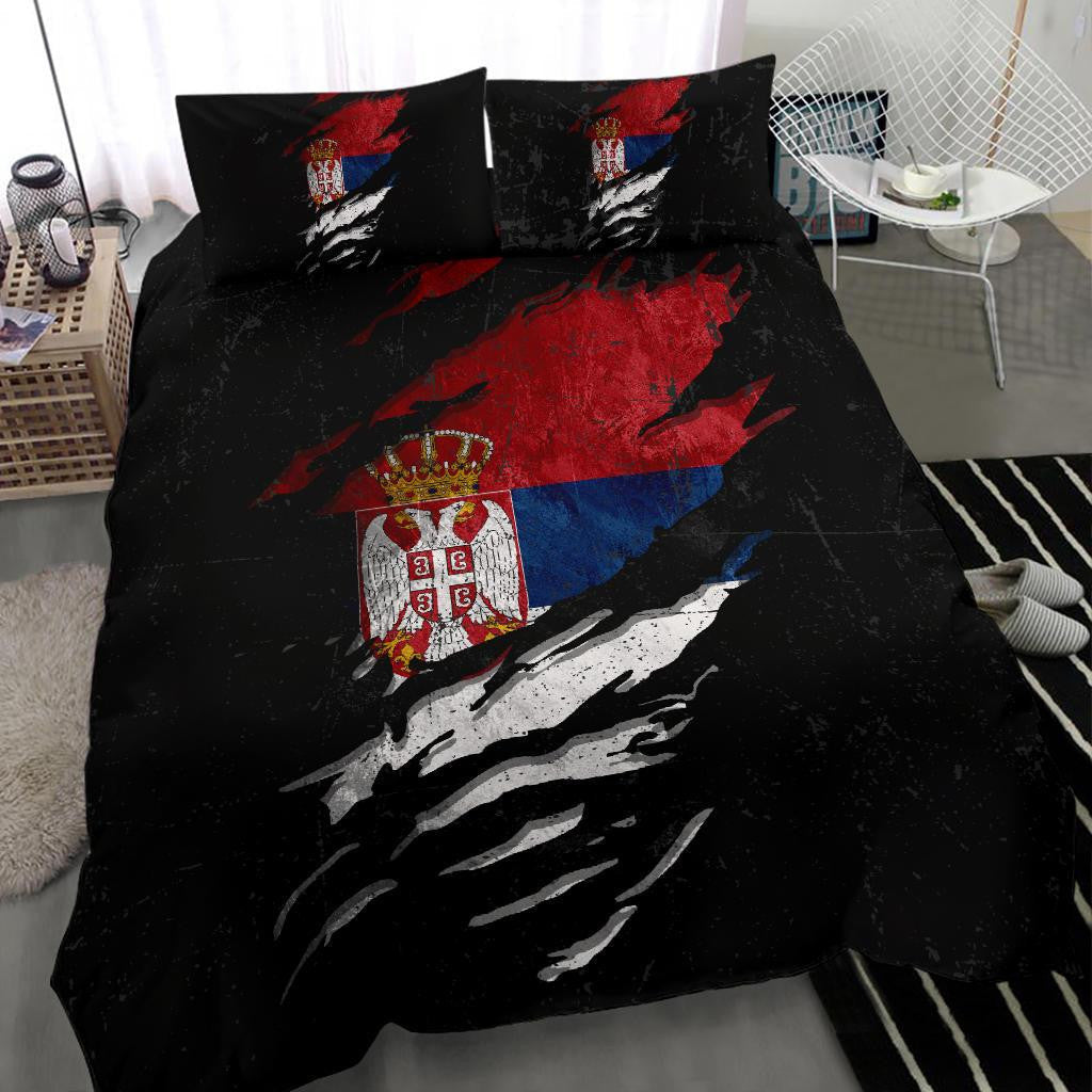Serbia In Me Bedding Set Special Grunge Style RLT7 - Wonder Print Shop