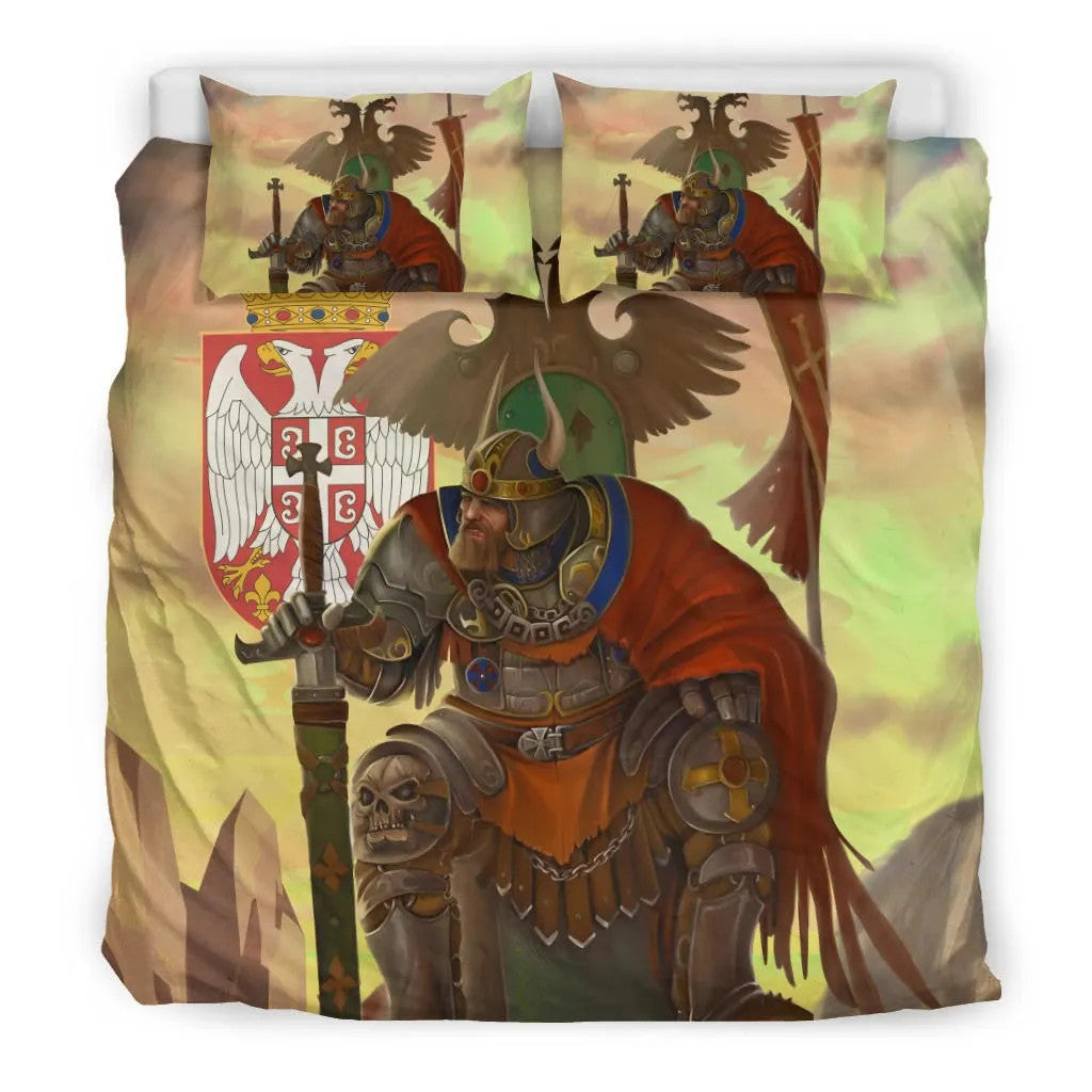 Serbia Bedding Set Serbian Warrior RLT7 - Wonder Print Shop