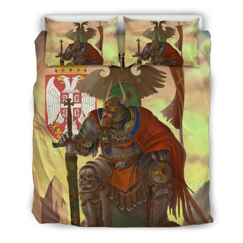 Serbia Bedding Set Serbian Warrior RLT7 - Wonder Print Shop