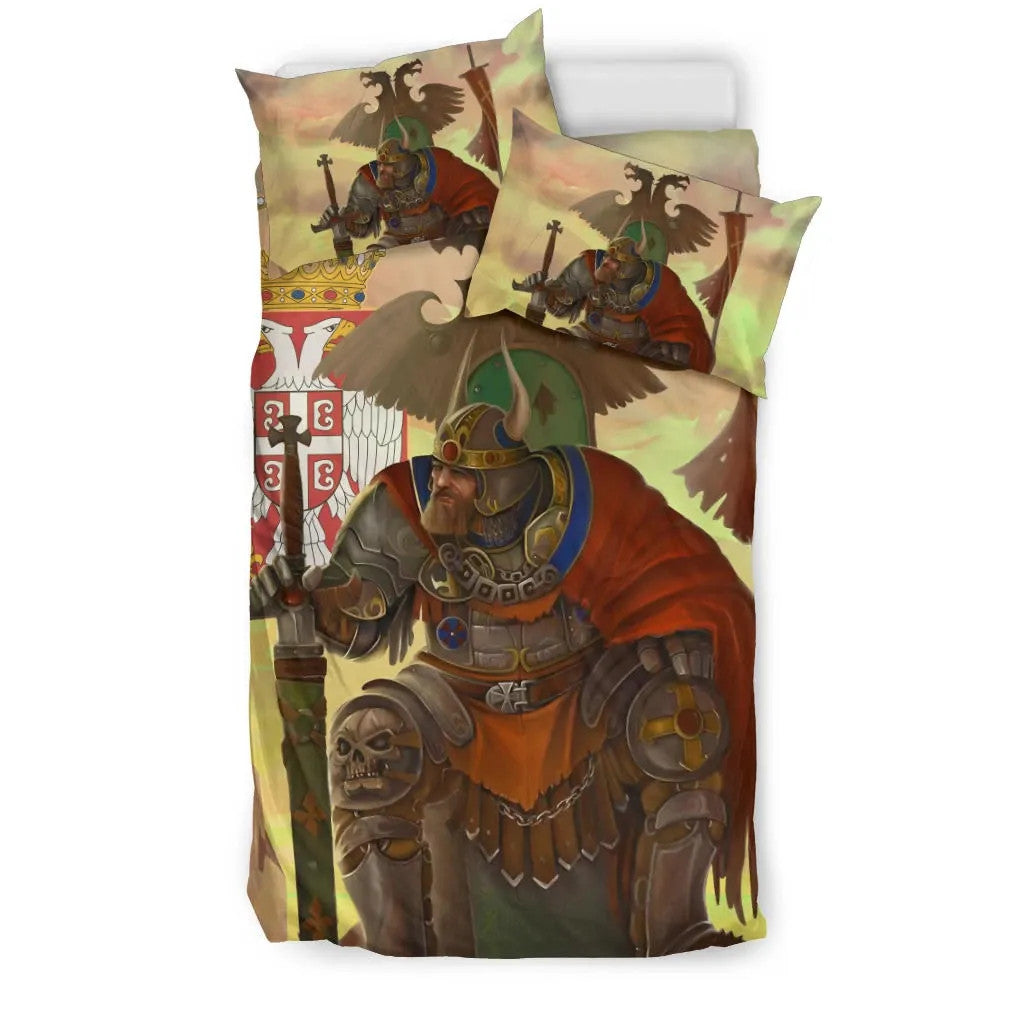 Serbia Bedding Set Serbian Warrior RLT7 - Wonder Print Shop