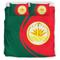 Bangladesh Flag Coat Of Arms Bedding Set Circle RLT6 - Wonder Print Shop