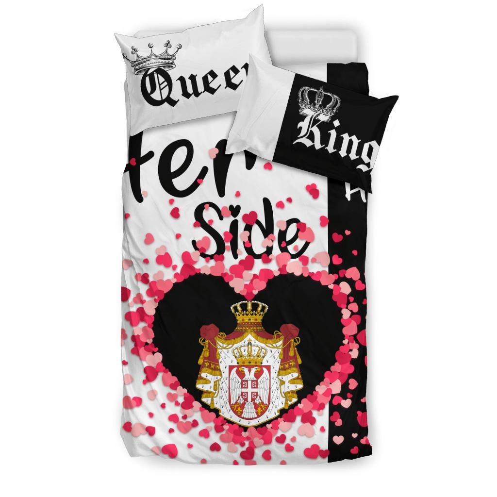 Serbia Bedding Set Couple King/Queen Her Side/His Side RLT7 - Wonder Print Shop