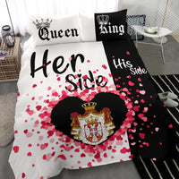 Serbia Bedding Set Couple King/Queen Her Side/His Side RLT7 - Wonder Print Shop