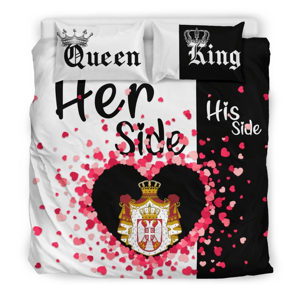 Serbia Bedding Set Couple King/Queen Her Side/His Side RLT7 - Wonder Print Shop