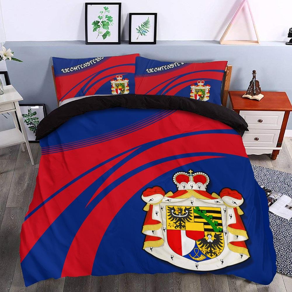 Liechtensteins Coat Of Arms Bedding Set Cricket RLT6 - Wonder Print Shop