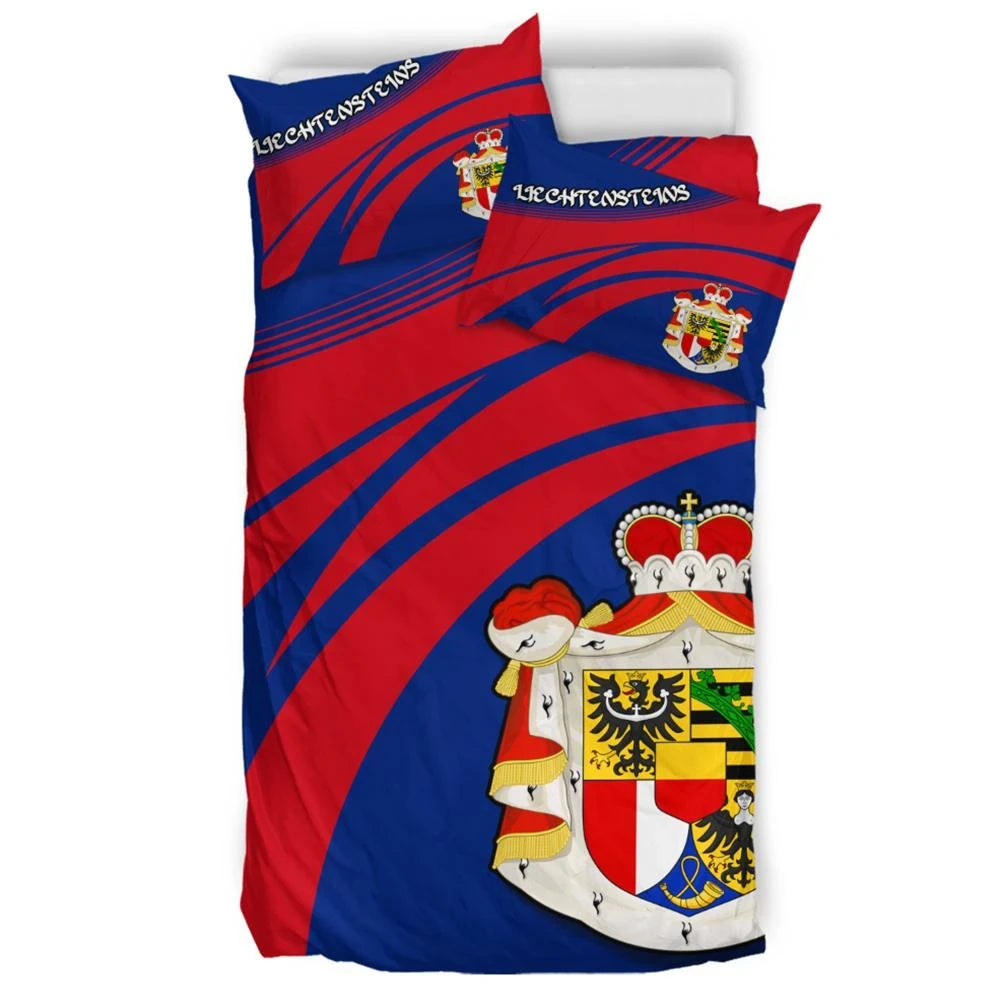Liechtensteins Coat Of Arms Bedding Set Cricket RLT6 - Wonder Print Shop