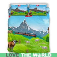 Switzerland Bedding Set Swiss Alps Landscape RLT13 - Wonder Print Shop