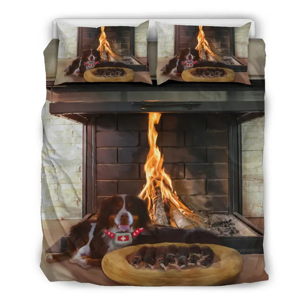 Switzerland Bedding Set Bernese Mountain Dog RLT13 - Wonder Print Shop