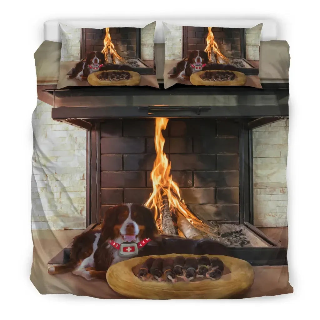 Switzerland Bedding Set Bernese Mountain Dog RLT13 - Wonder Print Shop