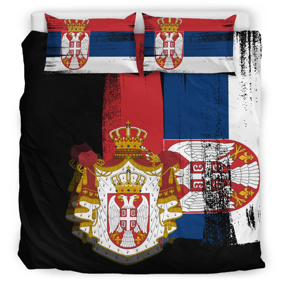 Serbia Flag Bedding Set Flag Style RLT7 - Wonder Print Shop