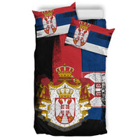 Serbia Flag Bedding Set Flag Style RLT7 - Wonder Print Shop
