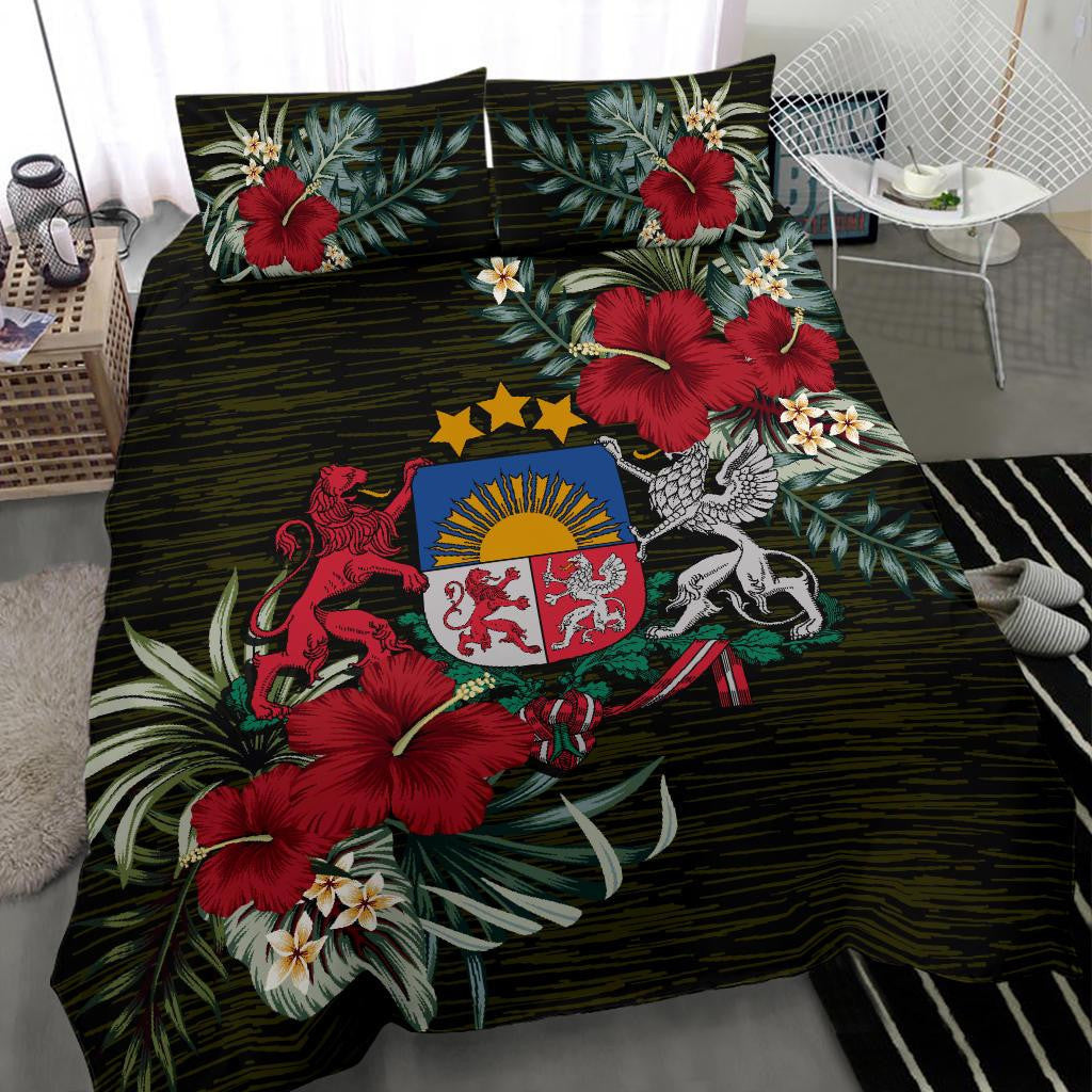 Latvia Bedding Set - Special Hibiscus RLT6 - Wonder Print Shop