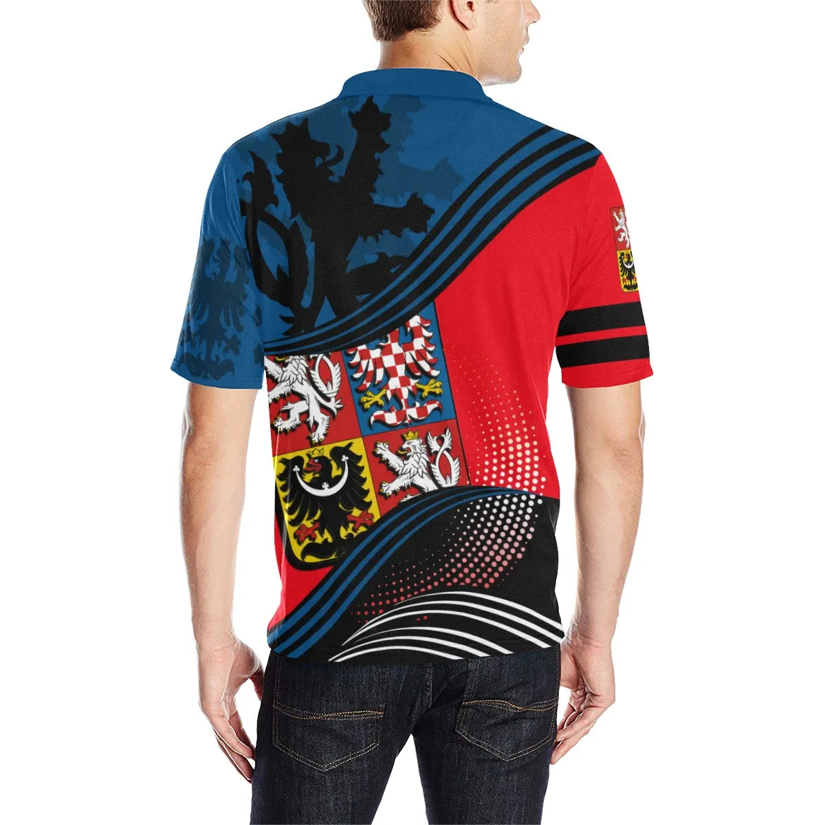 Czech Republic Polo Shirt Fall In The Wave RLT13 - Wonder Print Shop