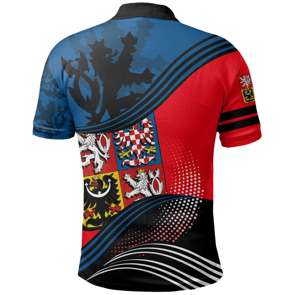 Czech Republic Polo Shirt Fall In The Wave RLT13 - Wonder Print Shop