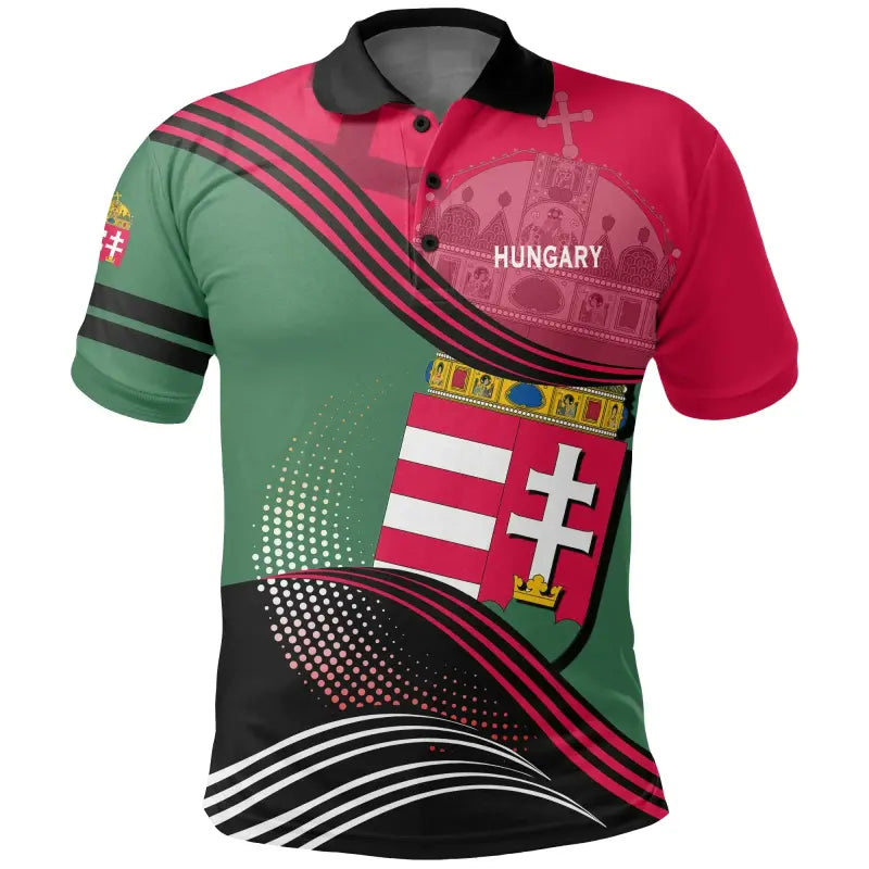 Hungary Polo Shirt Fall In The Wave RLT8 - Wonder Print Shop