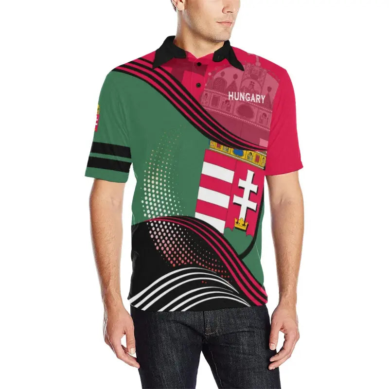 Hungary Polo Shirt Fall In The Wave RLT8 - Wonder Print Shop