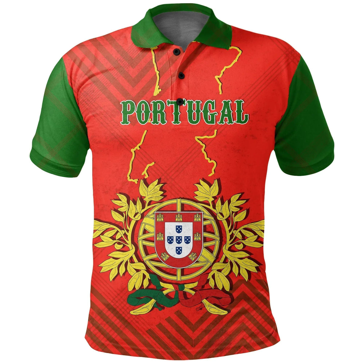 Portugal Polo Shirt Special Map RLT7 - Wonder Print Shop