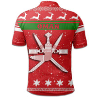 Christmas Oman Polo Shirt Coat Of Arms RLT13 - Wonder Print Shop