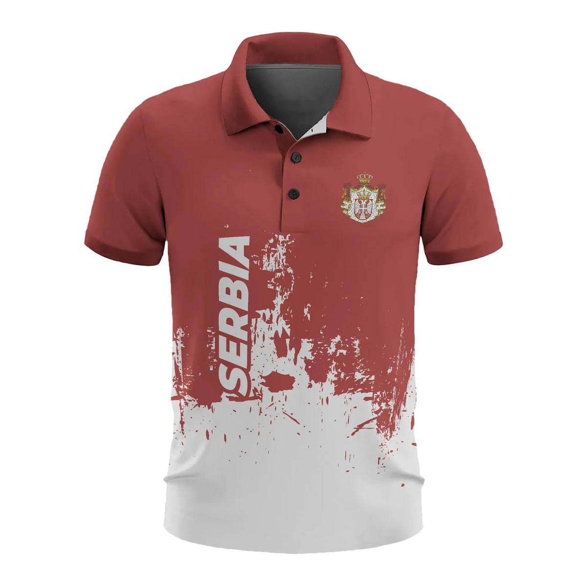 Serbia Mens All Over Print Polo Shirt RLT7 - Wonder Print Shop