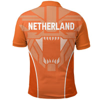 Netherland Polo Shirt Strong Lion RLT7 - Wonder Print Shop
