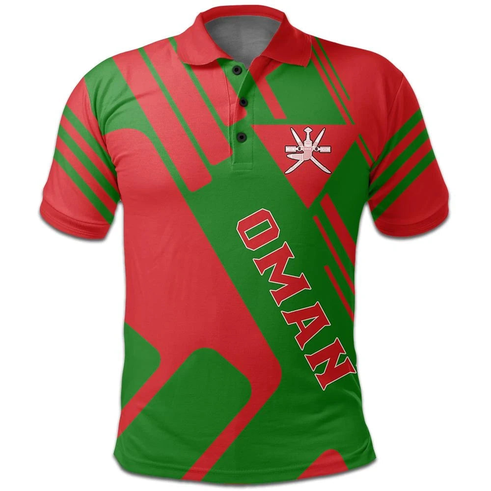 Oman Polo Shirt Coat Of Arms Rockie RLT13 - Wonder Print Shop