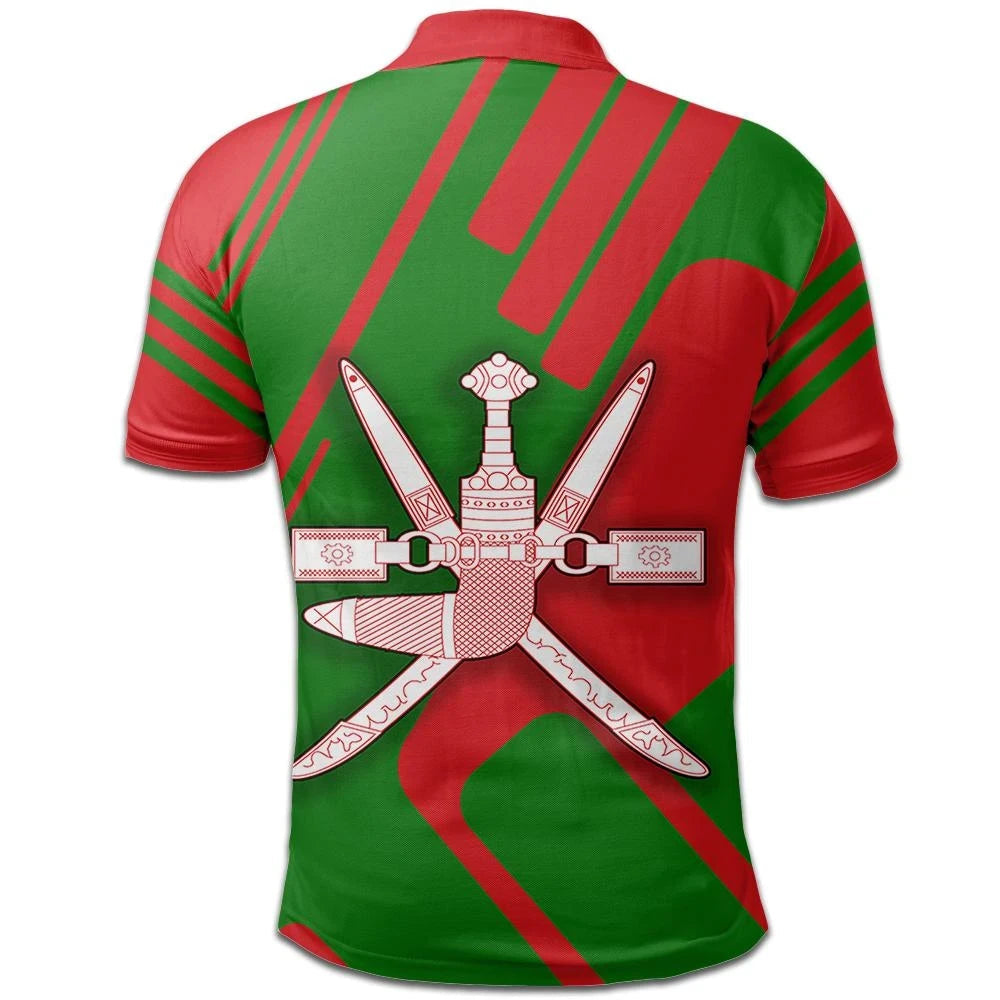 Oman Polo Shirt Coat Of Arms Rockie RLT13 - Wonder Print Shop